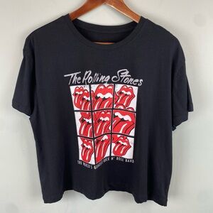 Women’s Bravado “The Rolling Stones” open mouth logo Band Tee size Large